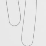 ciite' シーテ ネックレス 【 金属アレルギー対応 】 1mm スネークネックレス 2個セット サージカルステンレス 36～41cm, 39～44cm