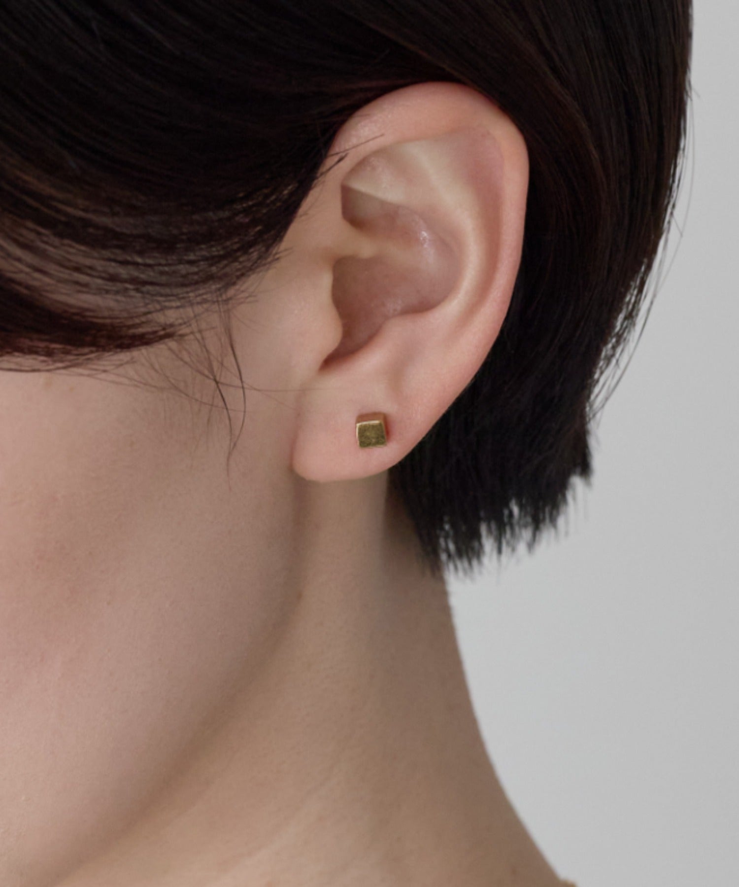 ciite' シーテ ピアス（両耳用） 【金属アレルギー対応】シンプルスクエア ピアス