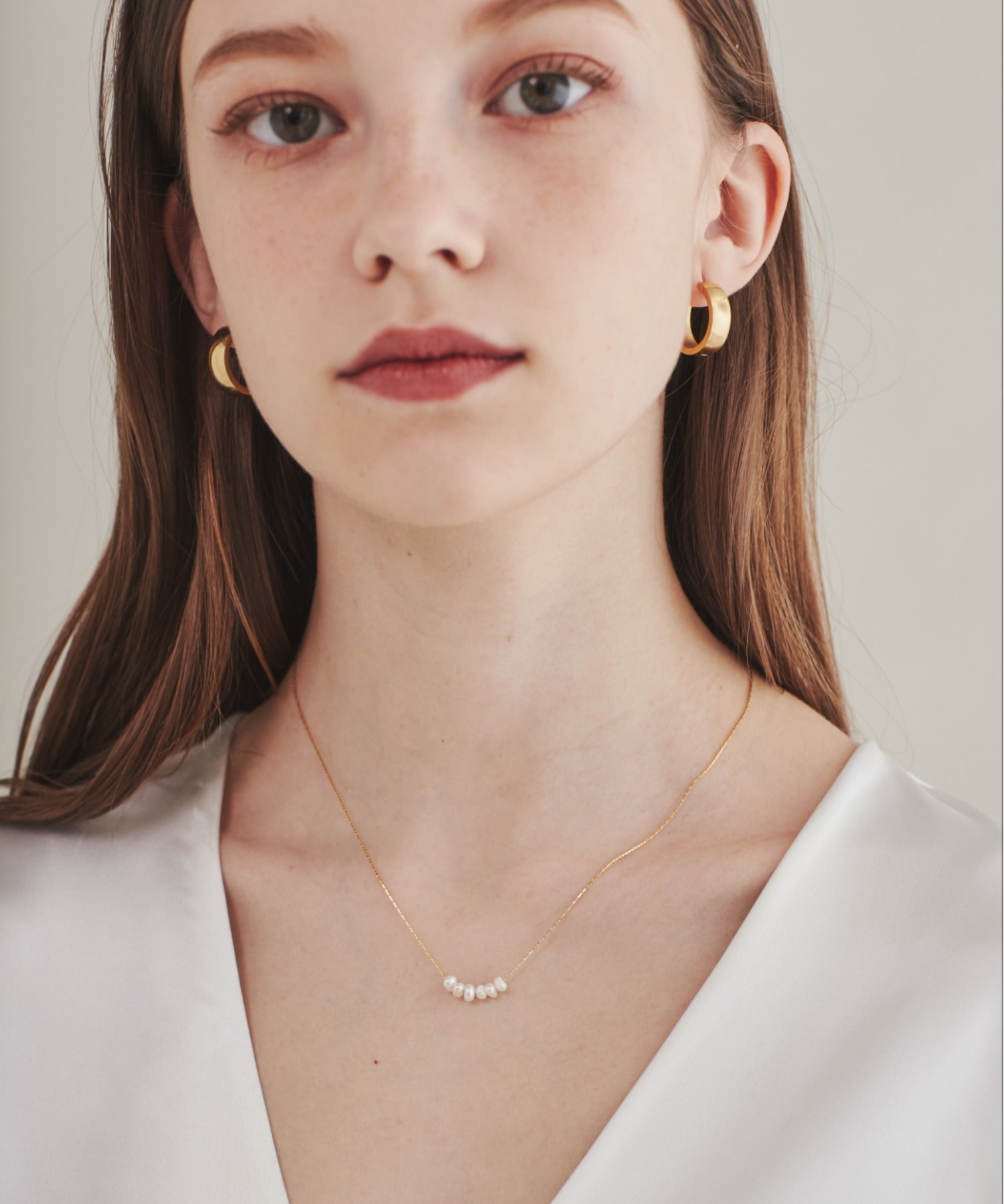 ciite' シーテ ネックレス 【 金属アレルギー対応 】 小ぶり淡水パールネックレス サージカルステンレス