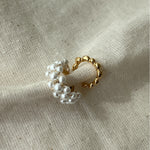 ciite' シーテ イヤーカフ パール&メタル イヤーカフセット