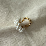 ciite' シーテ イヤーカフ パール&メタル イヤーカフセット