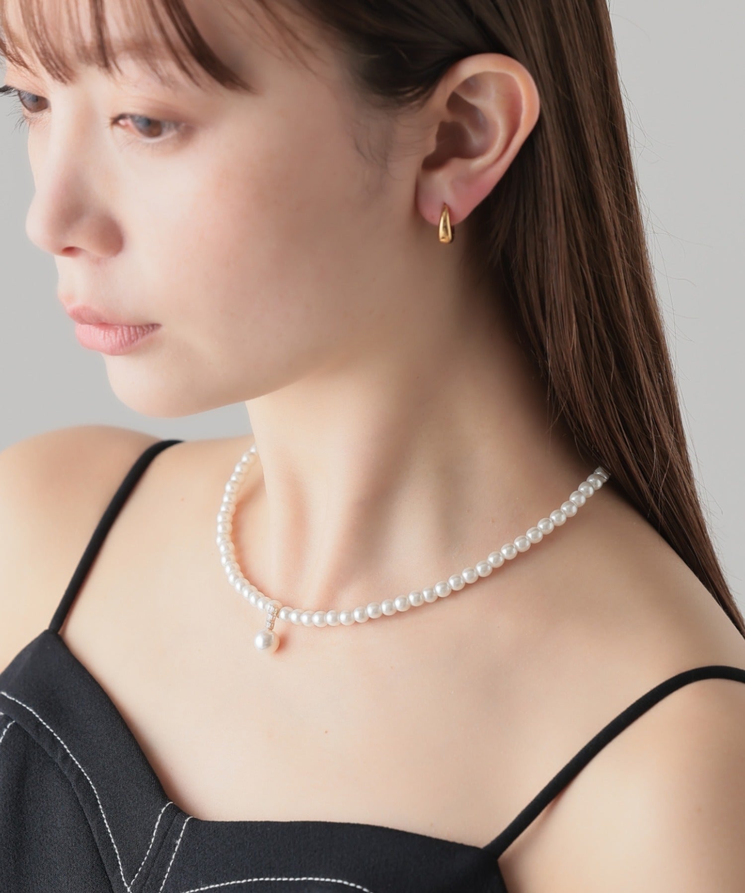 ciite' シーテ ネックレス パールビジュー ネックレス
