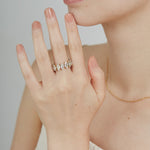 ciite' シーテ リング 【 金属アレルギー対応 】 ジルコニアデザインリング サージカルステンレス