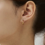ciite' シーテ ピアス（両耳用） 【 金属アレルギー対応 】ツイスト ミニフープピアス サージカルステンレス（両耳用）