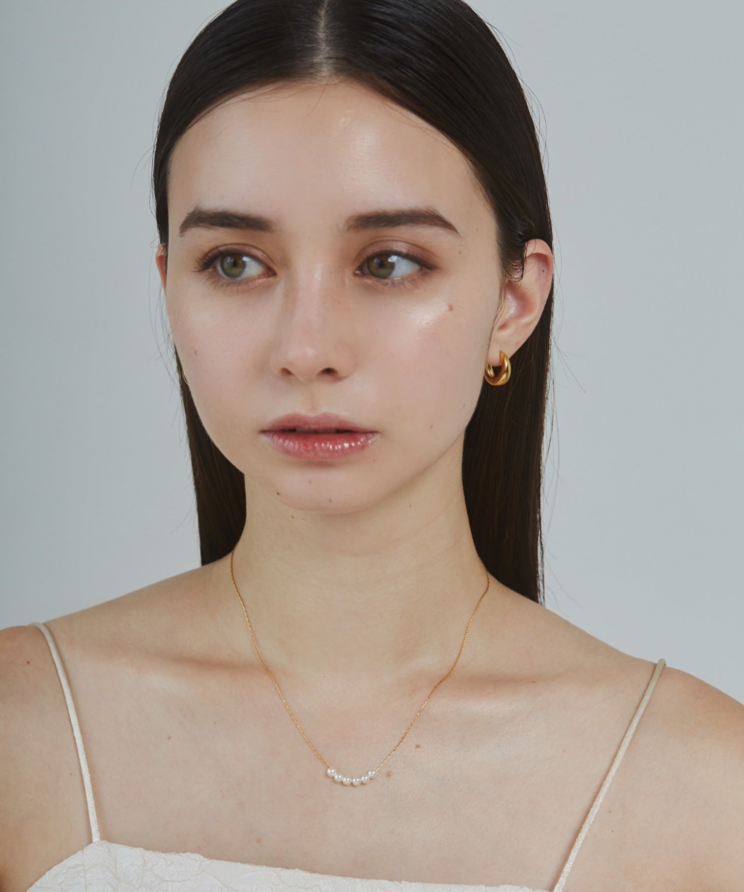 ciite' シーテ ネックレス 【 金属アレルギー対応 】 6連ミニパールネックレス サージカルステンレス