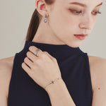 ciite' シーテ ブレスレット 【 金属アレルギー対応 】 クロスビジューブレスレット サージカルステンレス