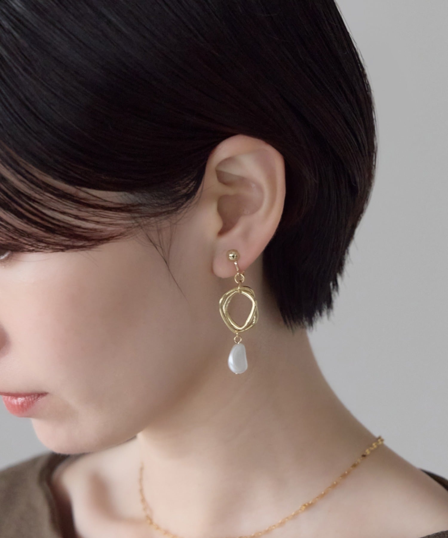 ciite' シーテ イヤリング シリコン付 デザインパール イヤリング
