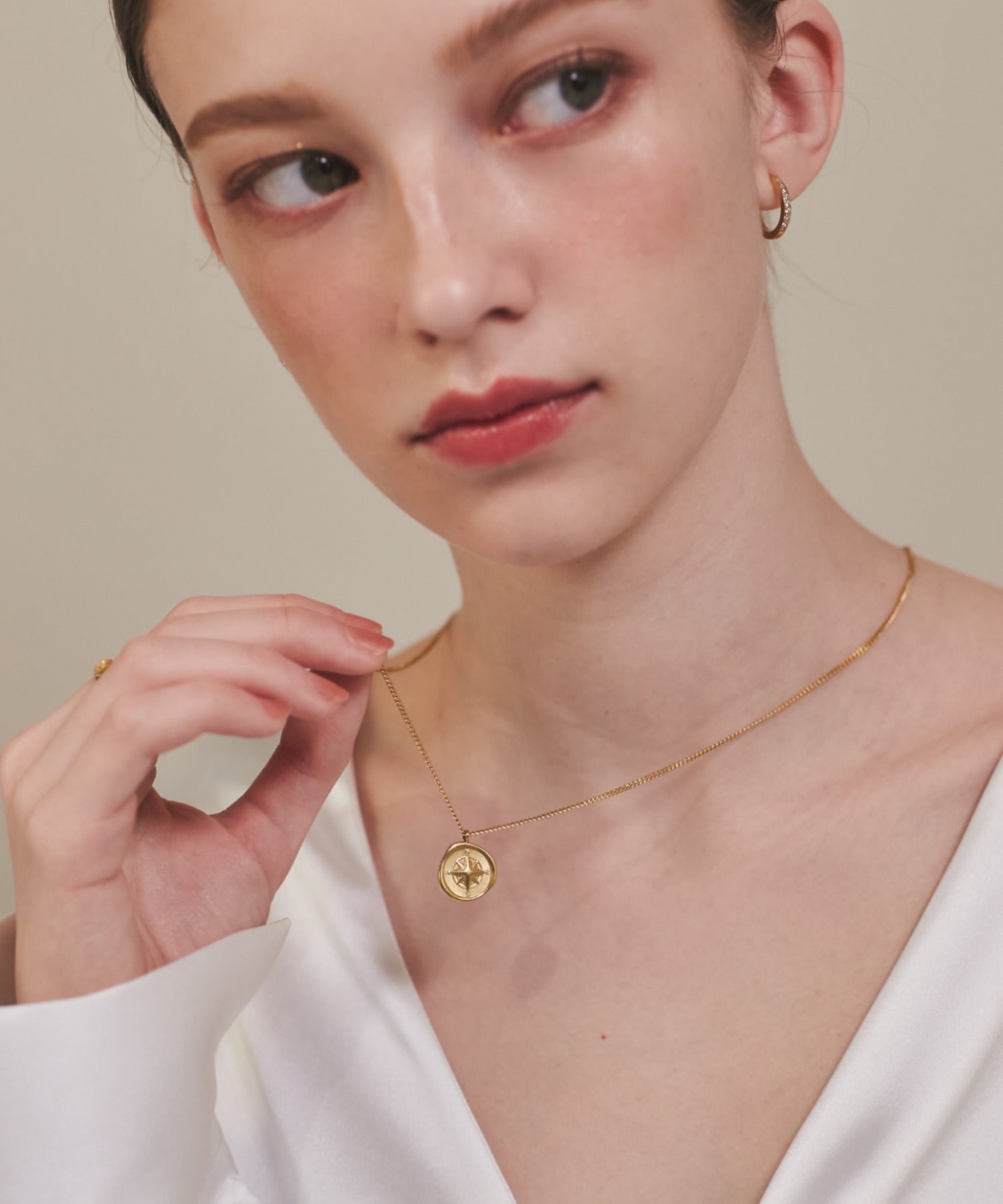 ciite' シーテ ネックレス 【 金属アレルギー対応 】 コインネックレス サージカルステンレス