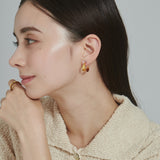 ciite' シーテ ピアス（両耳用） 【 金属アレルギー対応 】 モチーフフープピアス サージカルステンレス (両耳用)