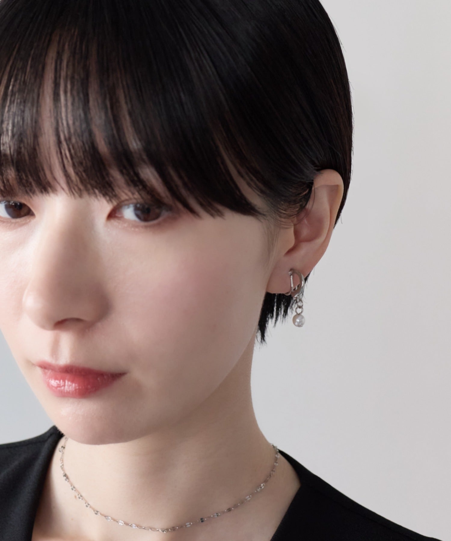 ciite' シーテ イヤリング シリコン付 デザインパール イヤリング