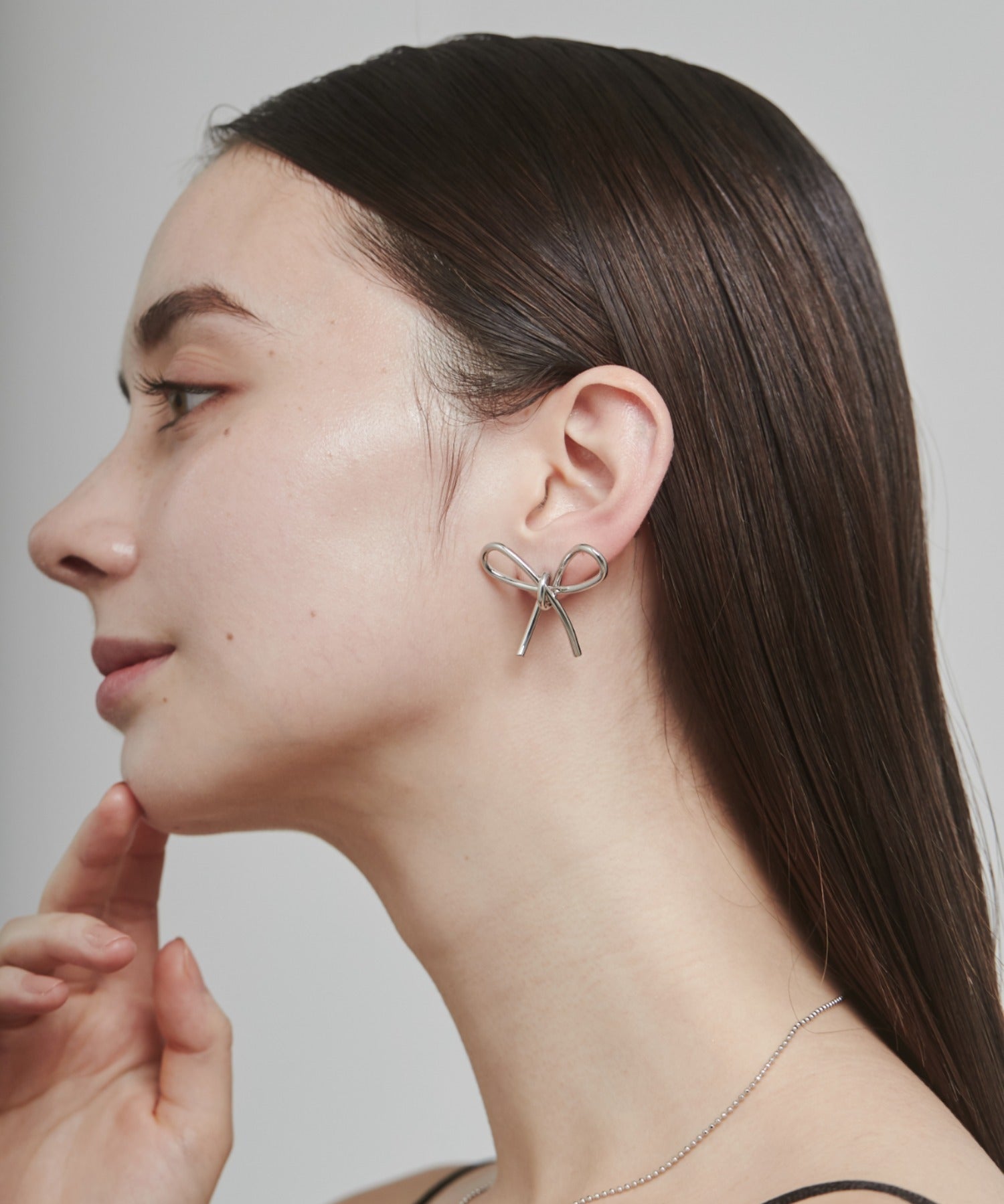 ciite' シーテ ピアス（両耳用） リボンピアス (両耳用)