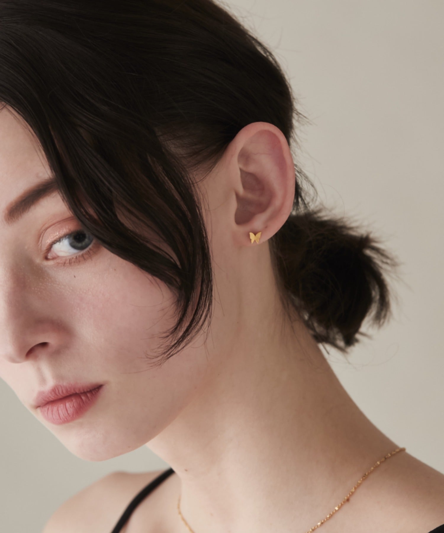 ciite' シーテ ピアス（両耳用） 【 金属アレルギー対応 】 ミニバタフライモチーフピアス サージカルステンレス (両耳用)