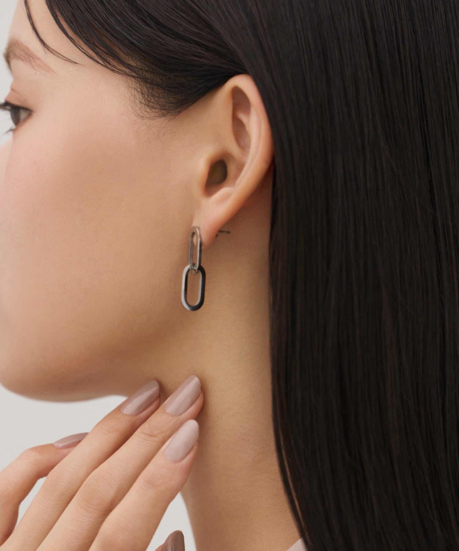 ciite' シーテ ピアス（両耳用） 【 金属アレルギー対応 】 オーバルピアス サージカルステンレス (両耳用)