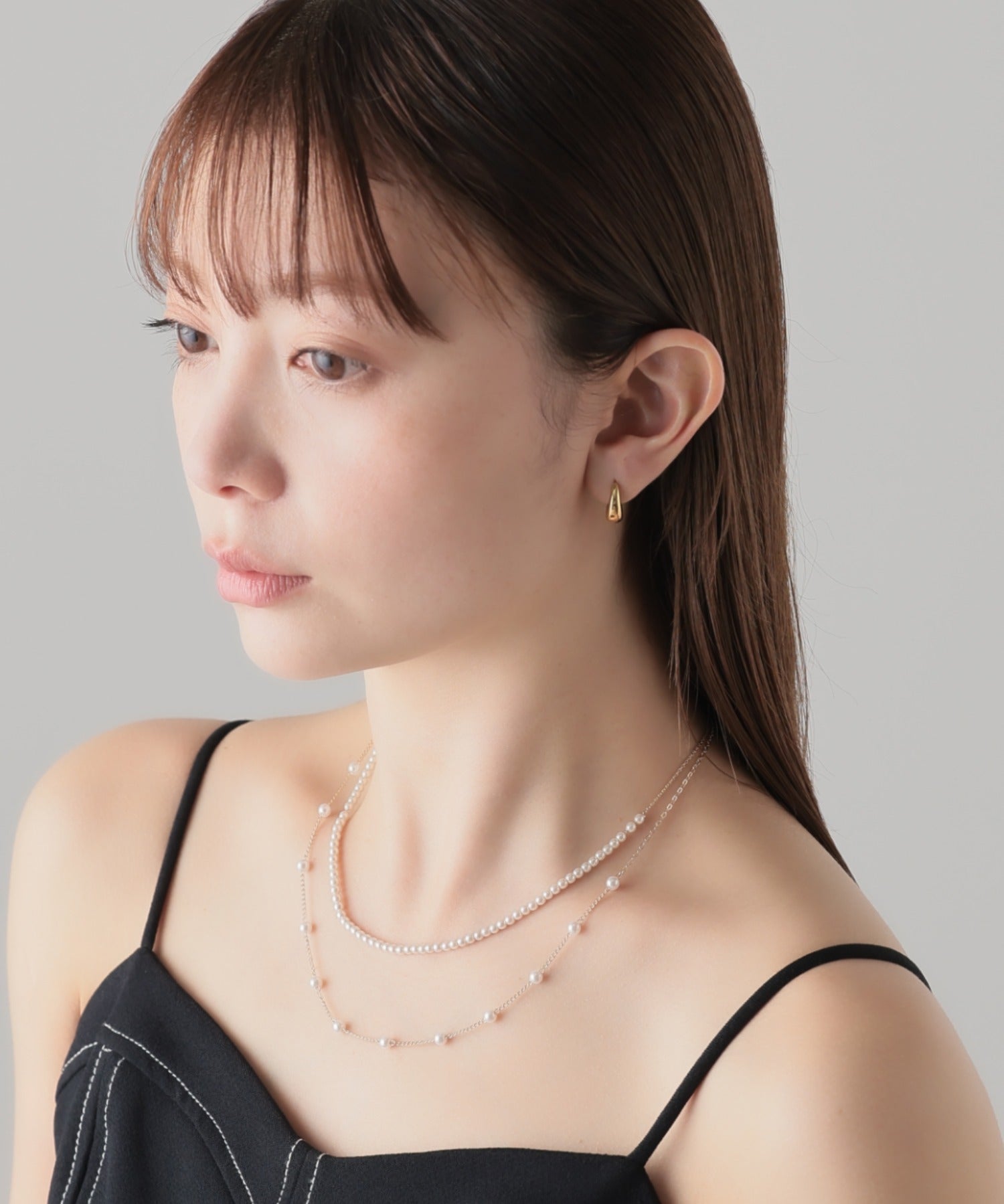 ciite' シーテ ネックレス 2連デザインパールネックレス
