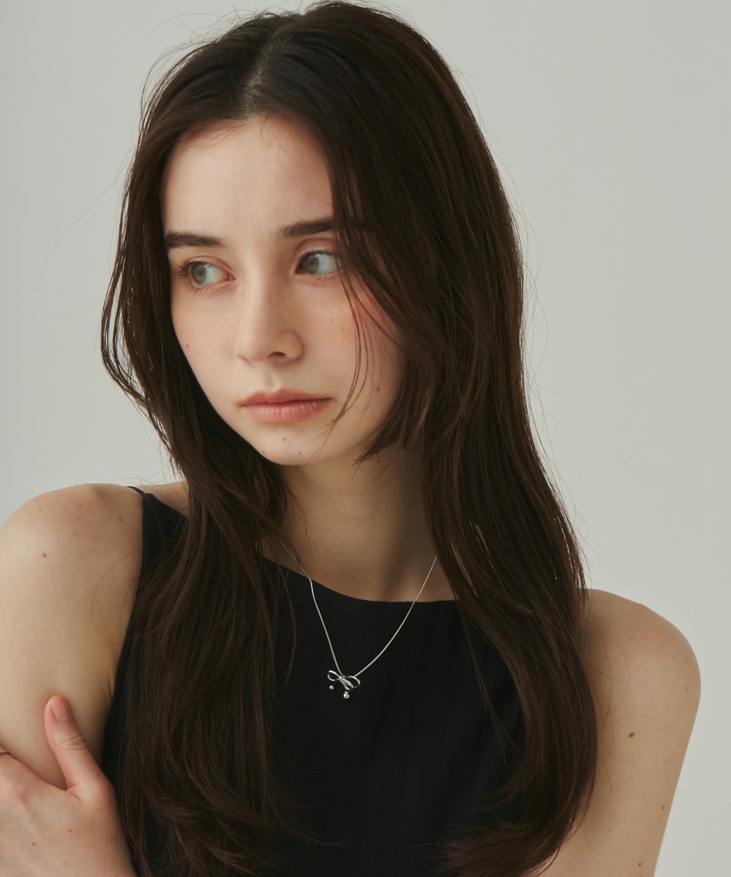 ciite' シーテ ネックレス 【 金属アレルギー対応 】 ミニリボンネックレス サージカルステンレス