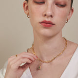 ciite' シーテ ネックレス 【 金属アレルギー対応 】 チェーン & パドロックネックレス 2セット