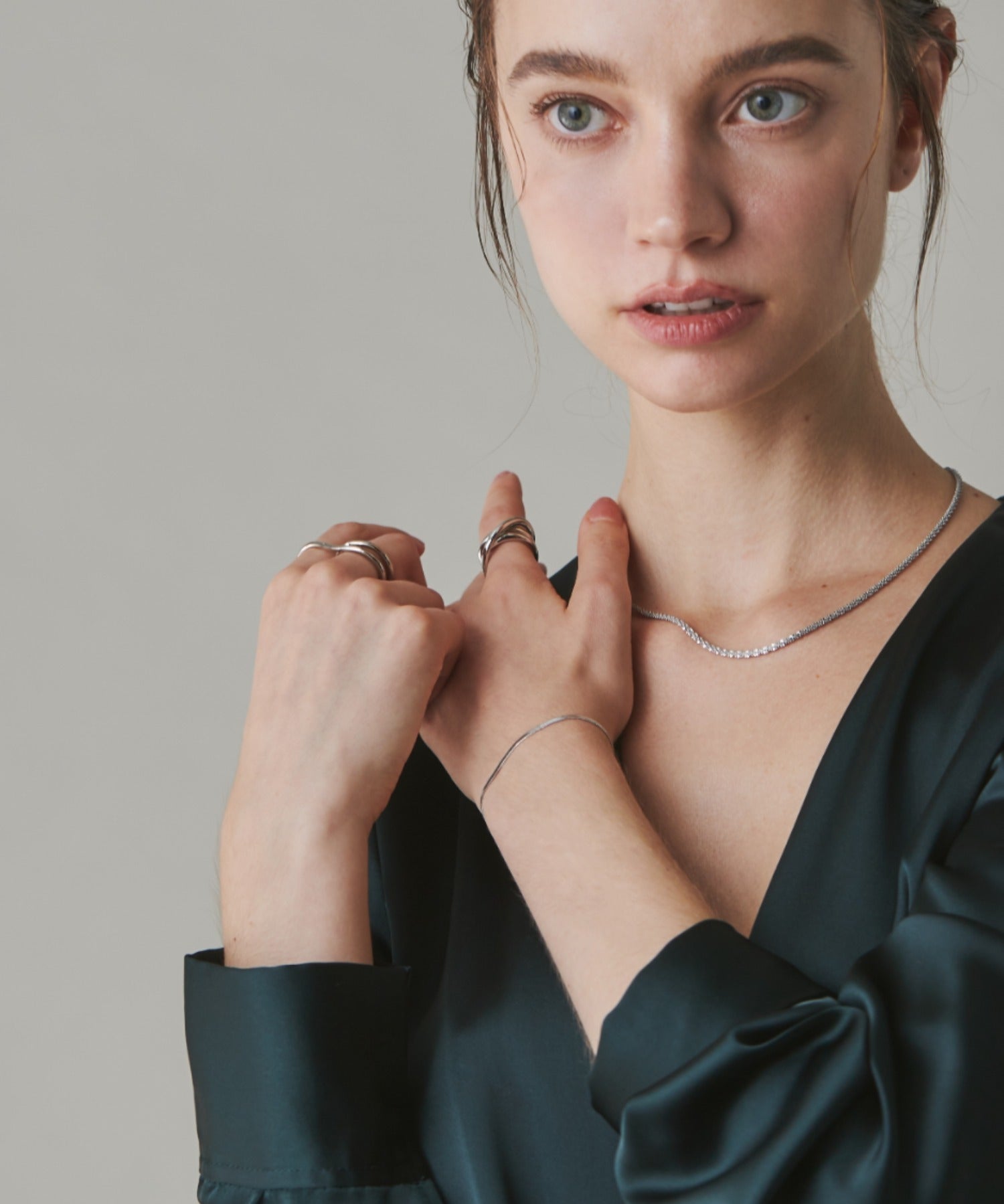 ciite' シーテ ブレスレット 【 金属アレルギー対応 】 シンプルスネークチェーンブレスレット サージカルステンレス