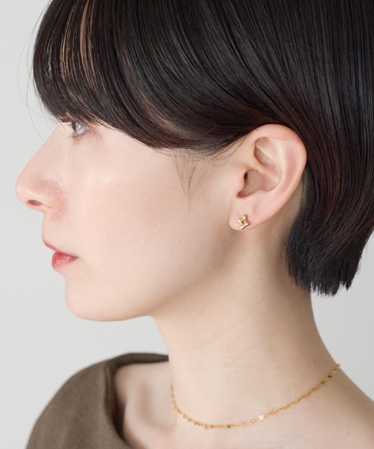 ciite' シーテ ピアス（両耳用） 【金属アレルギー対応】スクエアデザイン ピアス