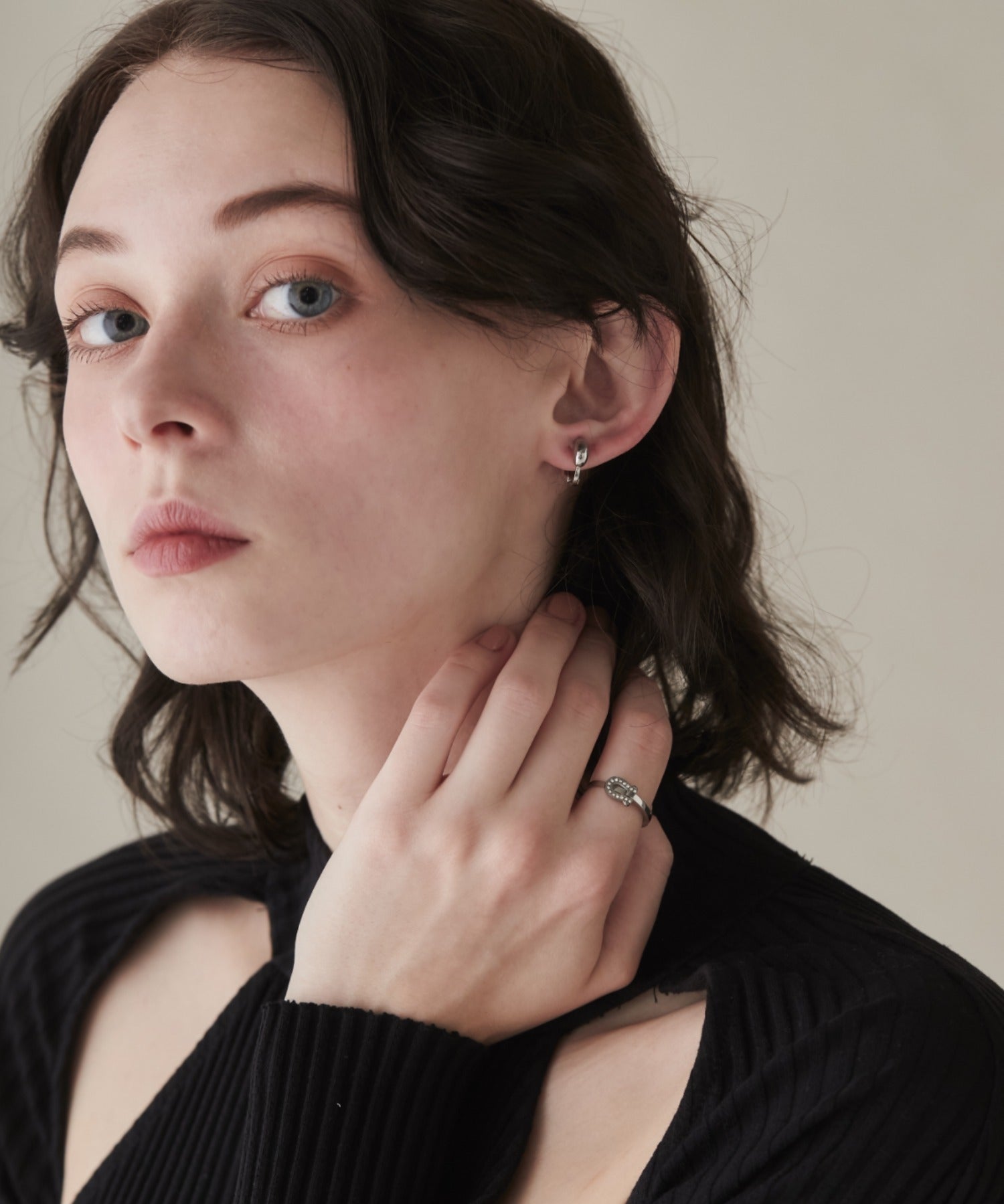 ciite' シーテ リング 【 金属アレルギー対応 】 ホースシュービジュー リング サージカルステンレス