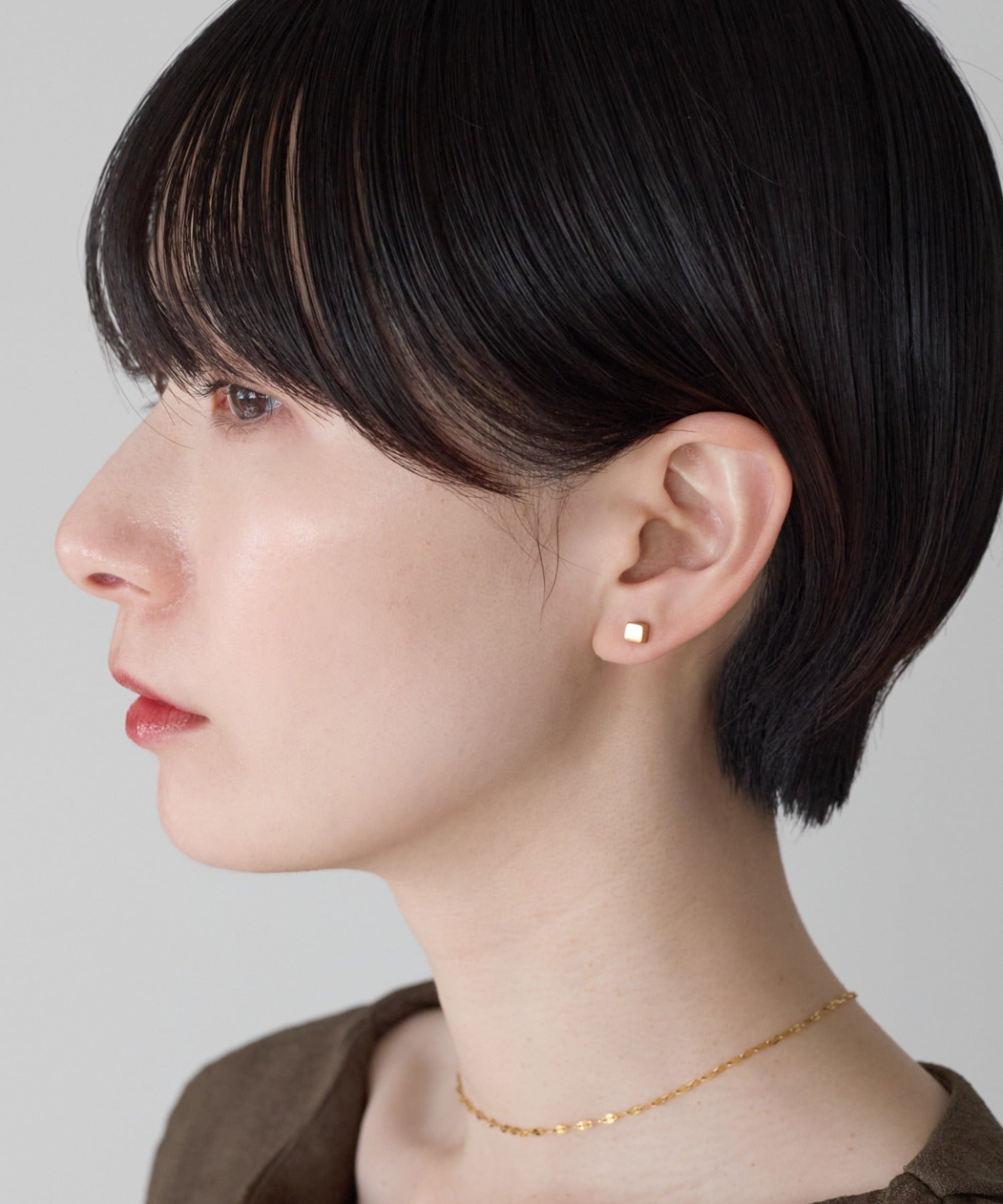 ciite' シーテ ピアス（両耳用） 【金属アレルギー対応】シンプルスクエア ピアス