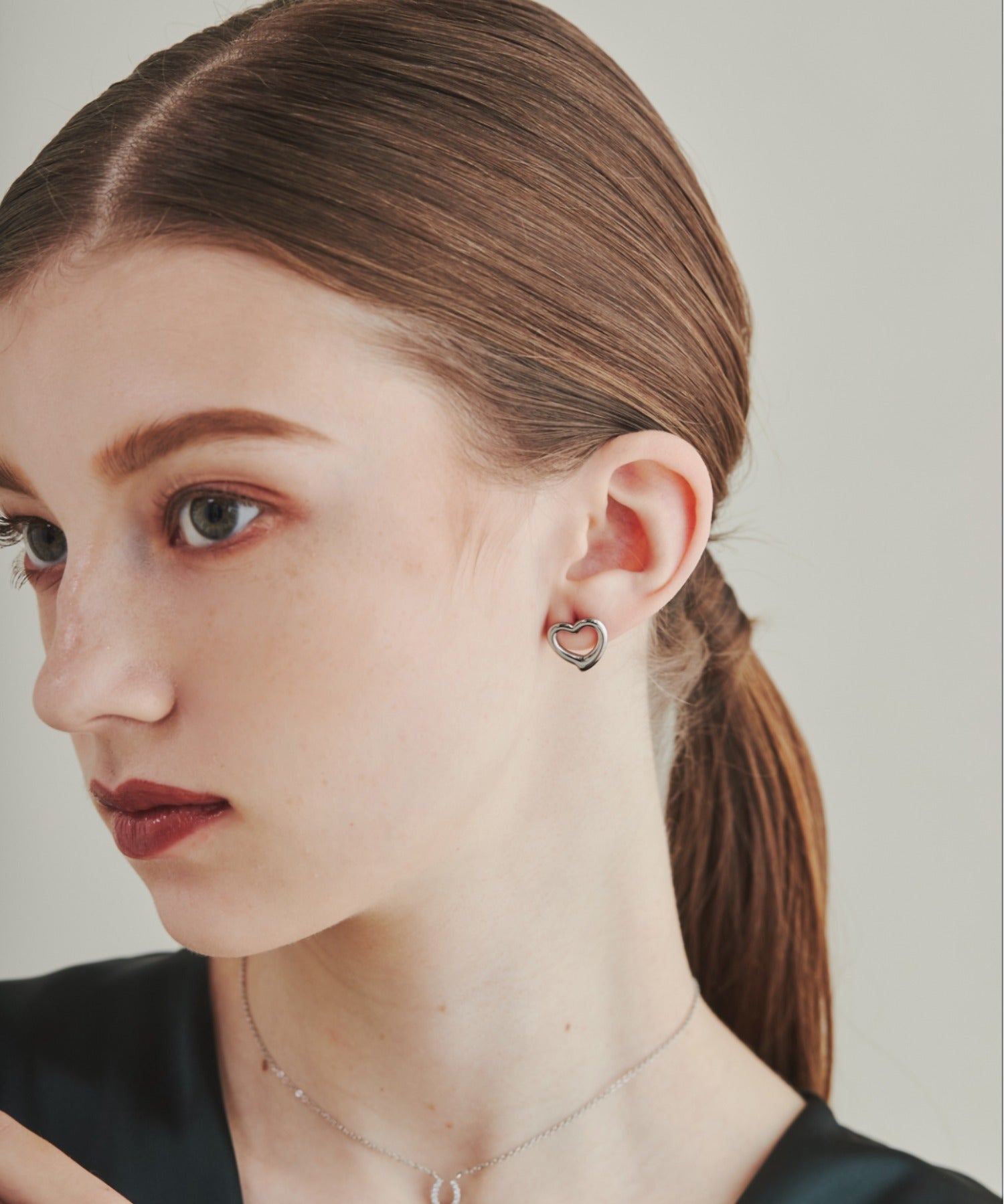 ciite' シーテ ピアス（両耳用） 【 金属アレルギー対応 】 ハートモチーフピアス サージカルステンレス (両耳用)