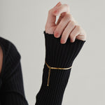 ciite' シーテ ブレスレット 【 金属アレルギー対応 】 2mm シンプルスネークチェーンブレスレット サージカルステンレス