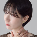 ciite' シーテ イヤリング シリコン付 フラワーデザイン イヤリング