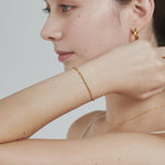 ciite' シーテ ブレスレット 【 金属アレルギー対応 】グリッターチェーンブレスレット サージカルステンレス