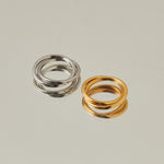 ciite' シーテ リング 【 金属アレルギー対応 】 2連リング サージカルステンレス