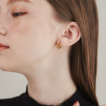 ciite' シーテ ピアス（両耳用） 【 金属アレルギー対応 】 ノットピアス サージカルステンレス (両耳用)