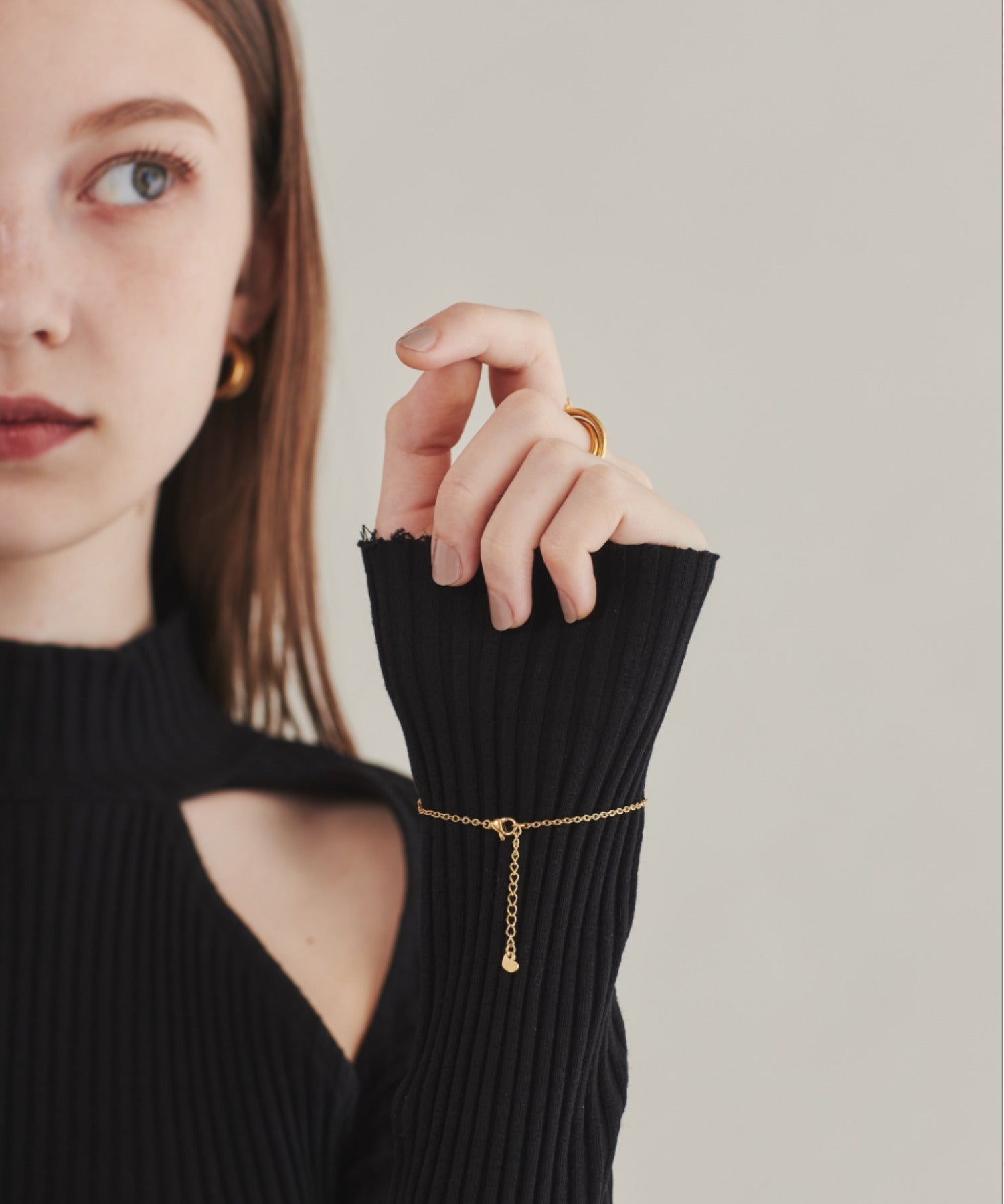 ciite' シーテ ブレスレット 【 金属アレルギー対応 】 シンプルリボン ブレスレット サージカルステンレス