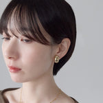 ciite' シーテ イヤリング シリコン付 メタルデザイン イヤリング