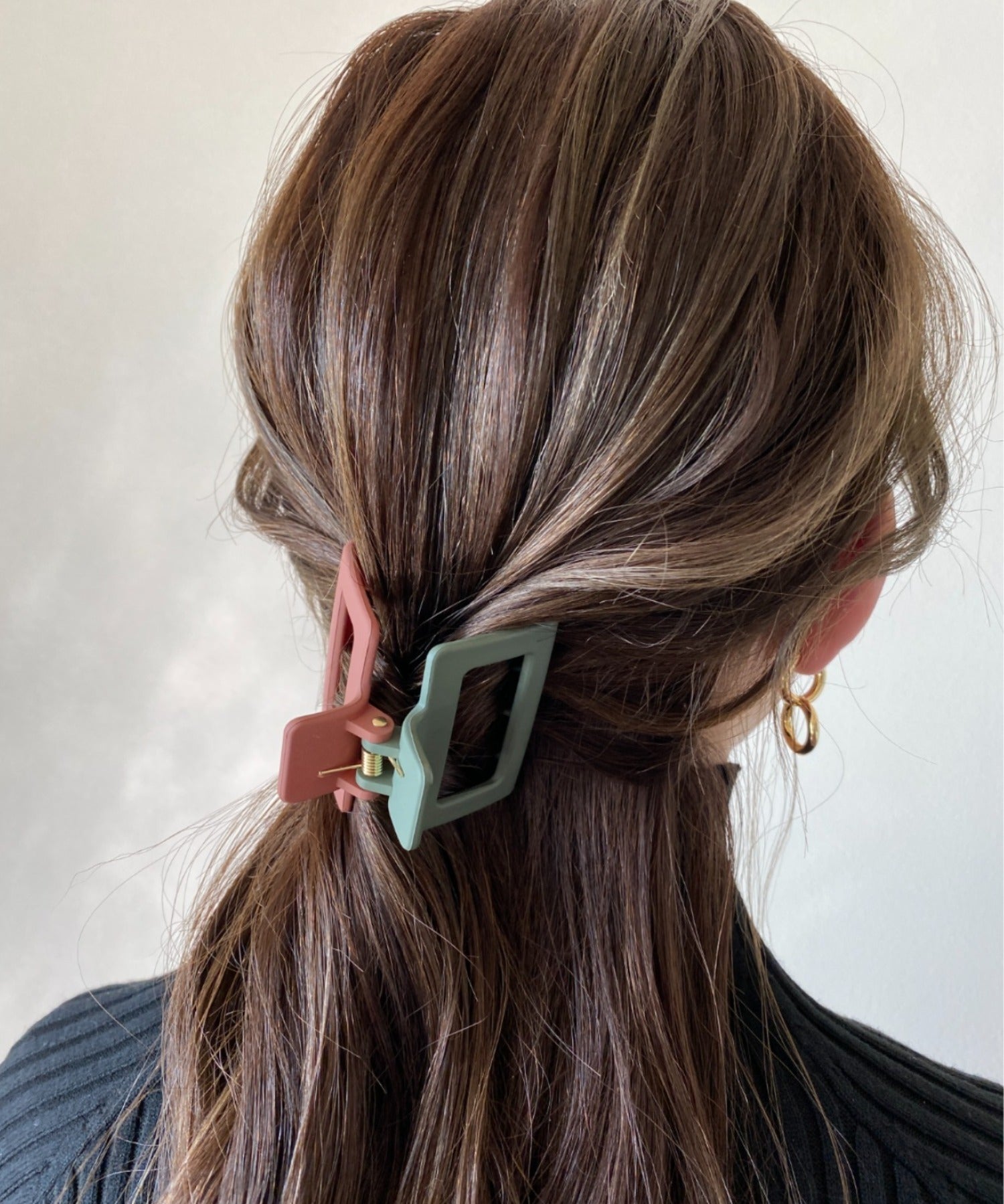 ciite' シーテ バレッタ/ヘアクリップ バイカラーコンパクトヘアクリップ