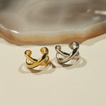 ciite' シーテ リング 【 金属アレルギー対応 】 ビッグクロスリング サージカルステンレス