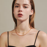 ciite' シーテ ネックレス 【 金属アレルギー対応 】 2連チェーンネックレス サージカルステンレス