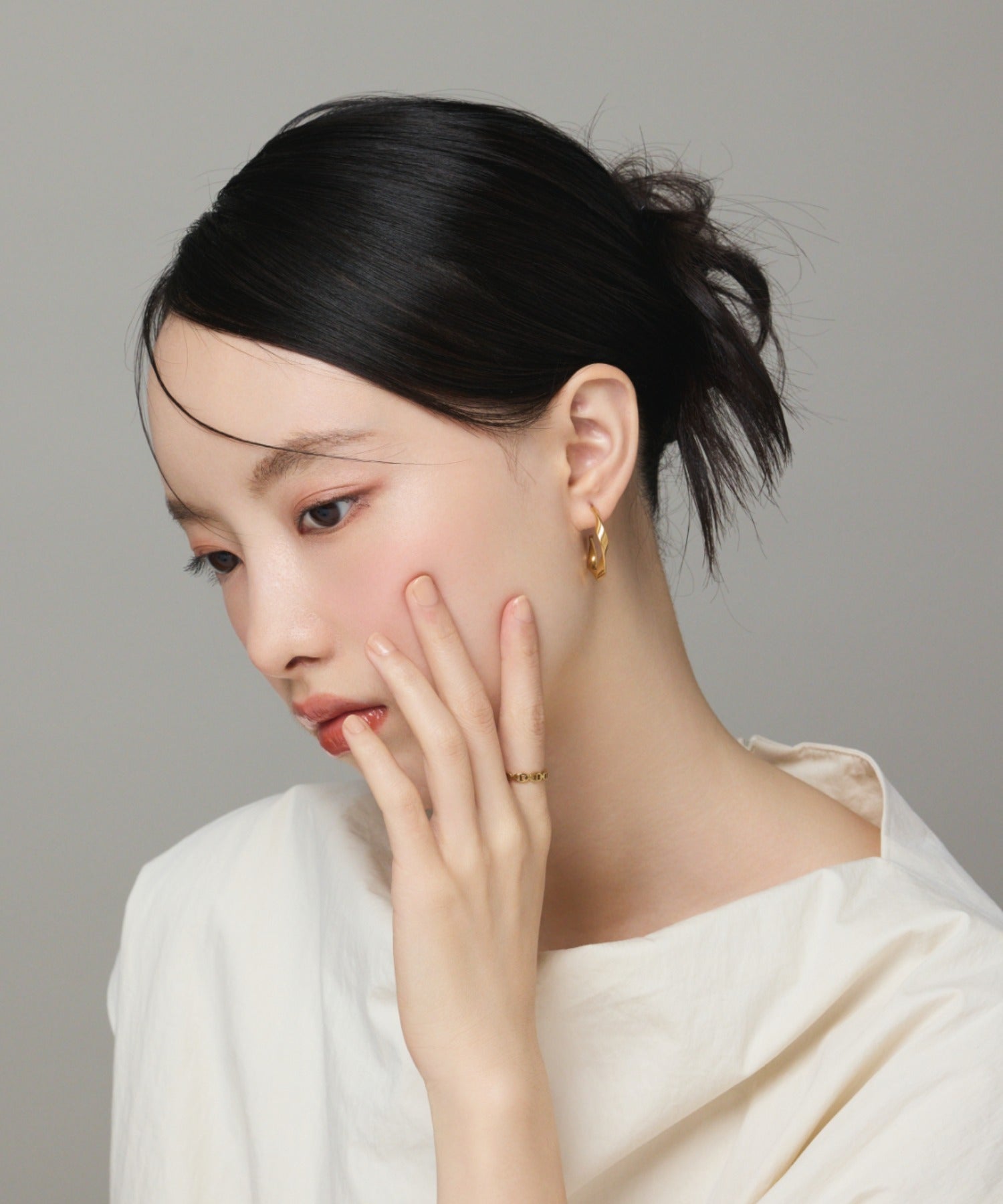 ciite' シーテ ピアス（両耳用） 【 金属アレルギー対応 】 ツイストフープピアス サージカルステンレス (両耳用)