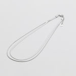 ciite' シーテ ネックレス 【 金属アレルギー対応 】 2連スネークチェーンネックレス サージカルステンレス