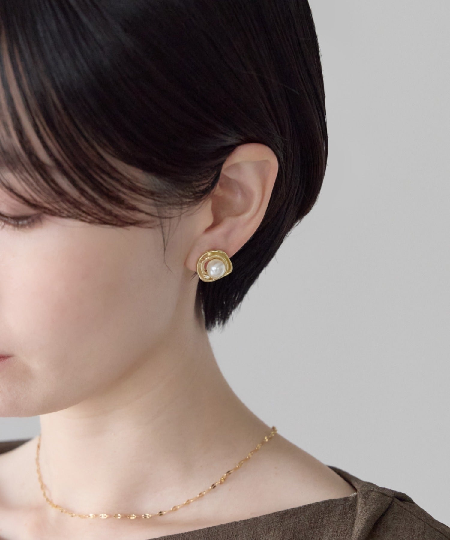 ciite' シーテ イヤリング シリコン付 デザインパール イヤリング