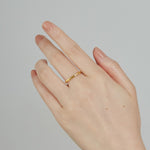 ciite' シーテ リング 【 金属アレルギー対応 】 シンプルビジューリング サージカルステンレス