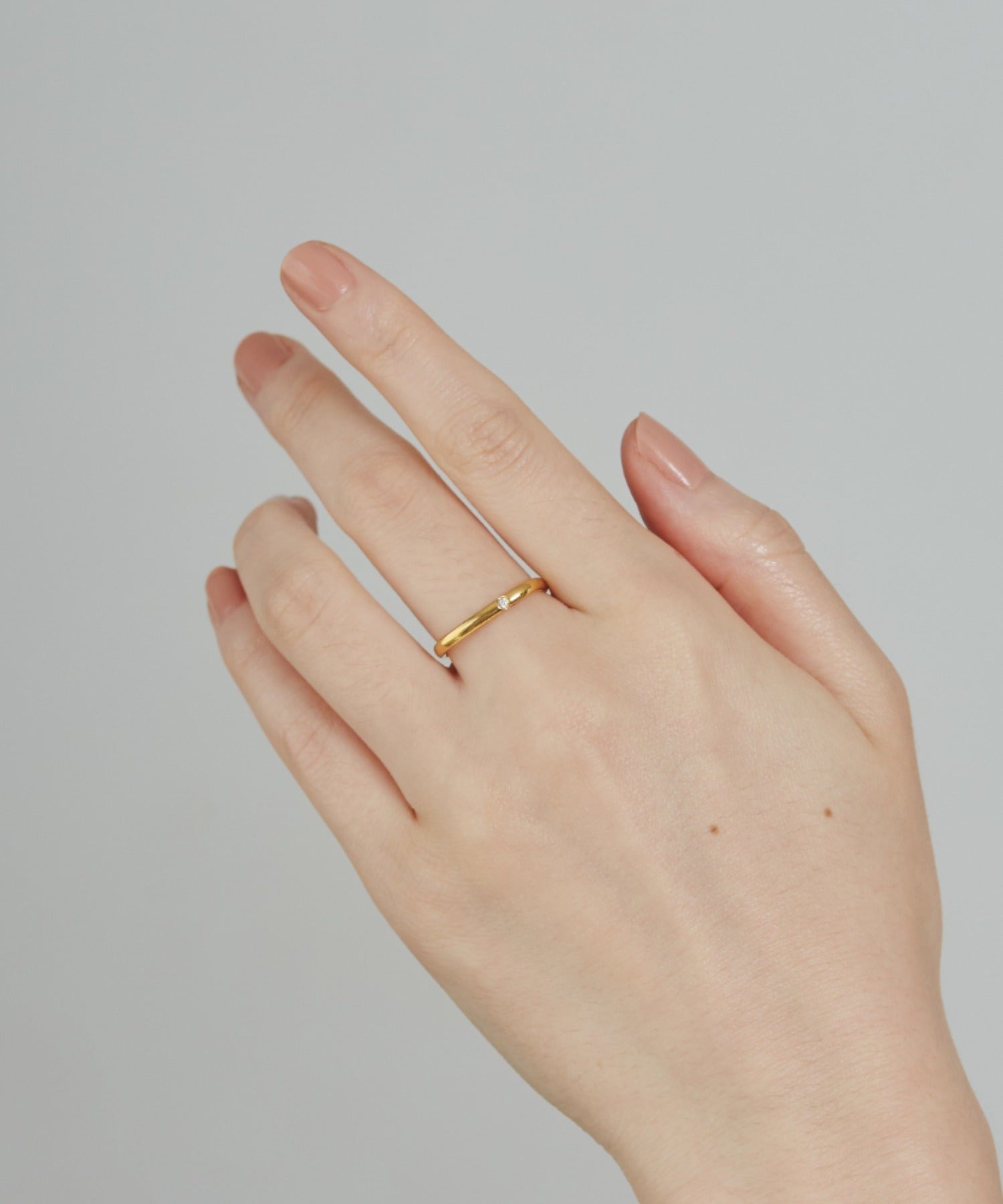 ciite' シーテ リング 【 金属アレルギー対応 】 シンプルビジューリング サージカルステンレス