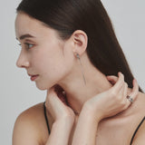 ciite' シーテ ピアス（両耳用） 【 金属アレルギー対応 】 ノットチェーンピアス サージカルステンレス (両耳用)