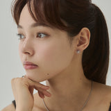 ciite' シーテ ピアス（両耳用） 【 金属アレルギー対応 】フラワービジューピアス サージカルステンレス（両耳用）