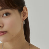 ciite' シーテ ピアス（両耳用） 【 金属アレルギー対応 】ボールモチーフ オーバルフープピアス サージカルステンレス（両耳用）