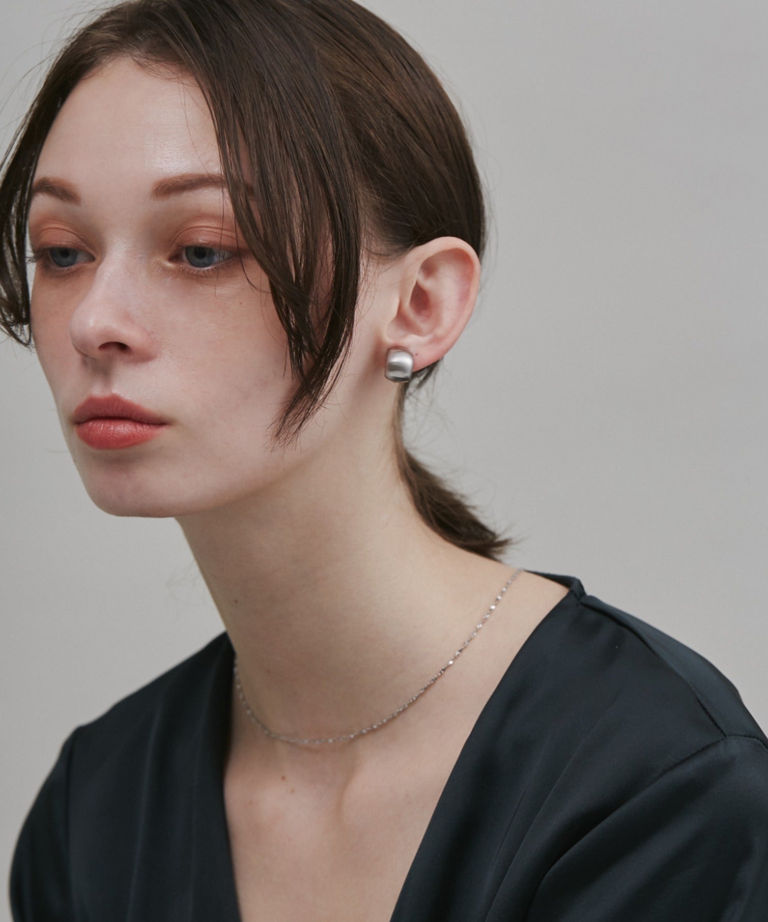 ciite' シーテ イヤリング 【 金属アレルギー対応 】 ぷっくりマットイヤリング サージカルステンレス (両耳用)