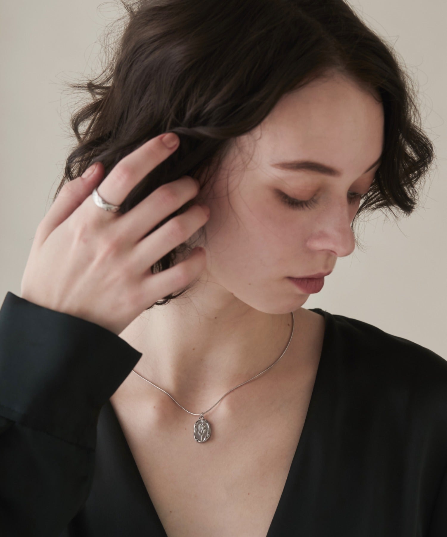 ciite' シーテ ネックレス 【 金属アレルギー対応 】 フラワーモチーフペンダント ネックレス サージカルステンレス