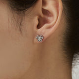 ciite' シーテ ピアス（両耳用） 【 金属アレルギー対応 】ミニビジューバタフライピアス サージカルステンレス（両耳用）