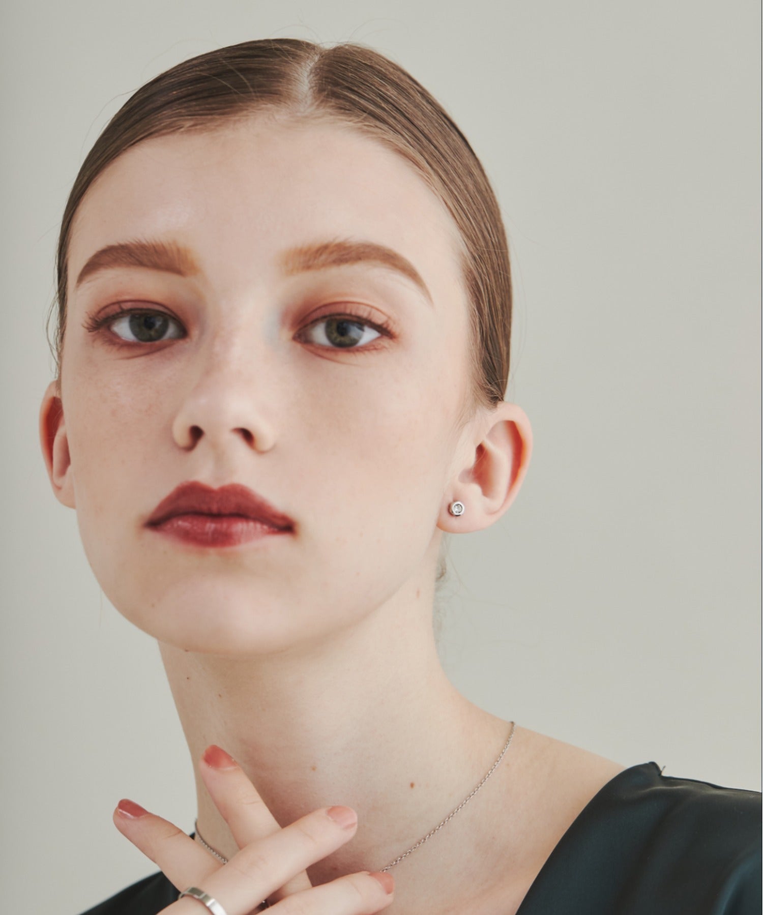 ciite' シーテ ピアス（両耳用） 【 金属アレルギー対応 】 シンプルビジューピアス サージカルステンレス (両耳用)