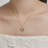 ciite' シーテ ネックレス 【 金属アレルギー対応 】 ビジューコインネックレス サージカルステンレス