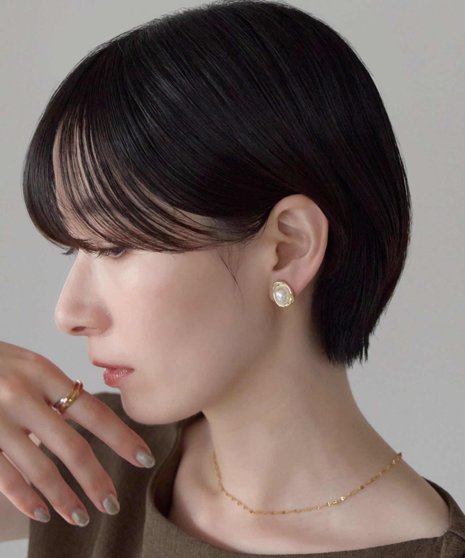 ciite' シーテ イヤリング シリコン付 デザインパール イヤリング