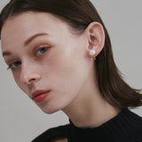 ciite' シーテ イヤリング 【 金属アレルギー対応 】 シンプルパールイヤリング サージカルステンレス (両耳用)